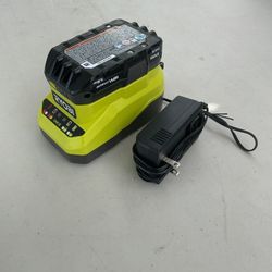 Ryobi 18 V battery and charger