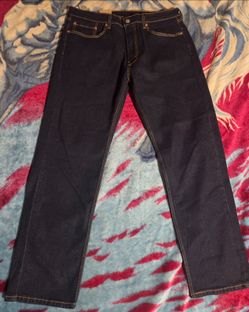 505 levi navy jeans 36×32