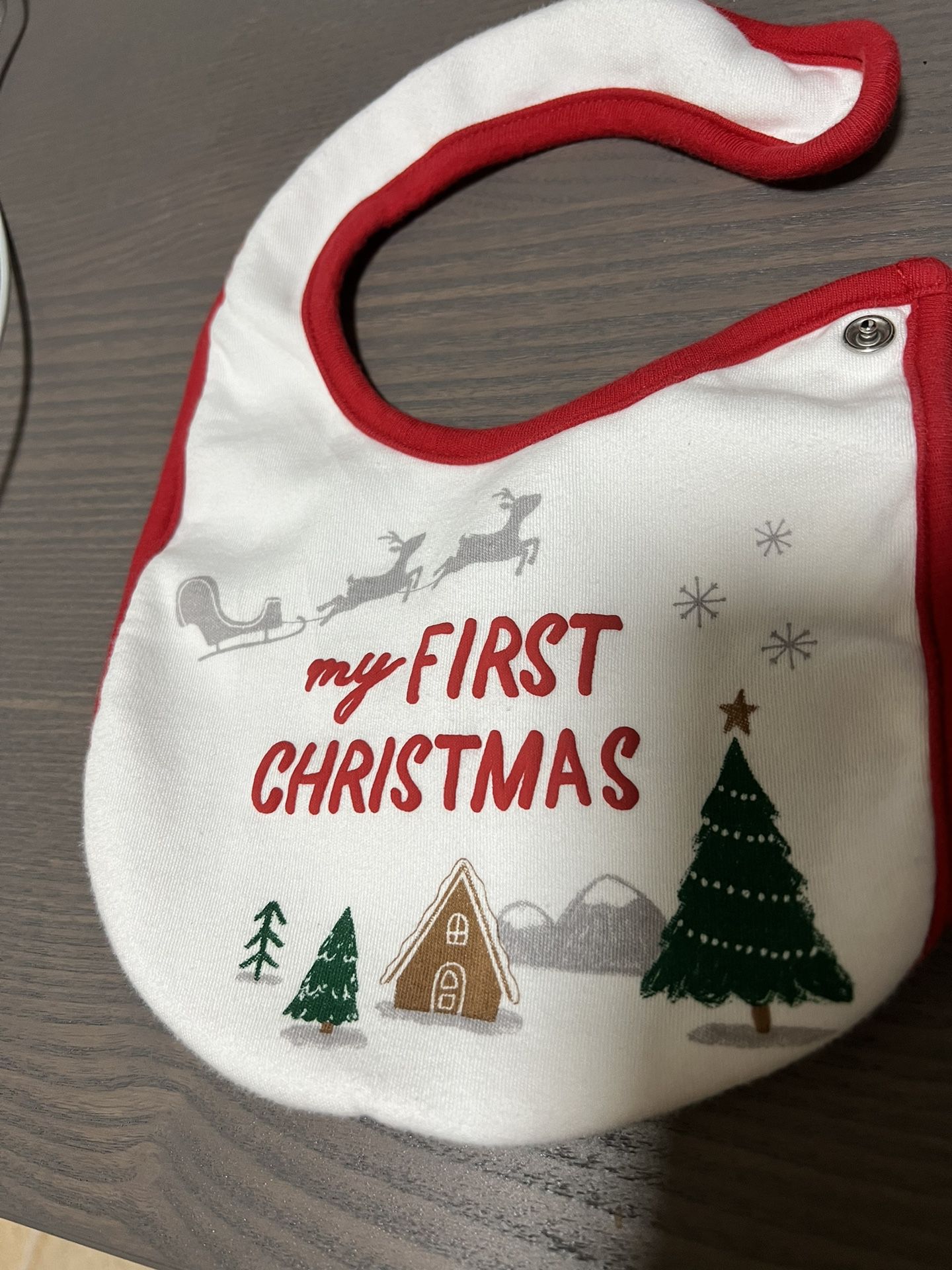 Free First Christmas Baby Bib