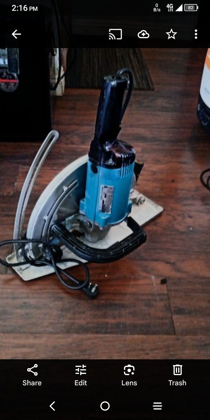 Makita original cutting machine 12" in cut various material like cement/asbestos/brick's tile / rock's in excellent condition
