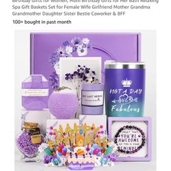 Brand new Birthday Gifts for Women, Mom Birthday Gifts for Her Bath Relaxing Spa Gift Baskets Set for Female Wife Girlfriend Mother Grandma Grandmothe