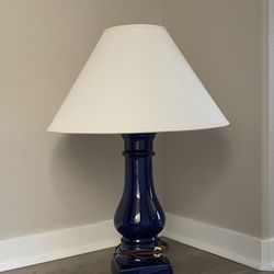 Antique Royal Blue Lamp 