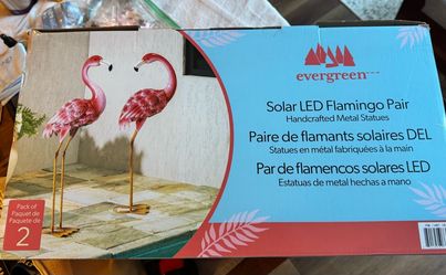 NEW- Solar LED Flamingo Pair (2 pack)