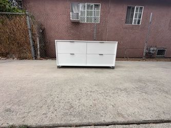 CB2 Low Double Wider Dresser Cabinet Chest Of Drawers