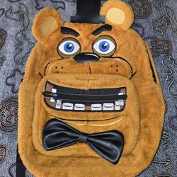 Freddy FazBear Backpack Five Nights at Freddy's Fuzzy Furry Brown FNAF