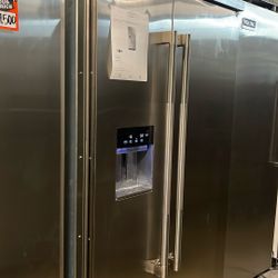 JENNAIR 42’ BUILT IN SIDE BY SIDE REFRIGERATOR ‼️‼️