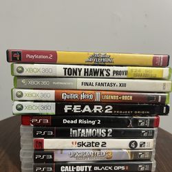 🎮 Xbox 360 & PS3/PS2 Games Bundle –🕹️🔥