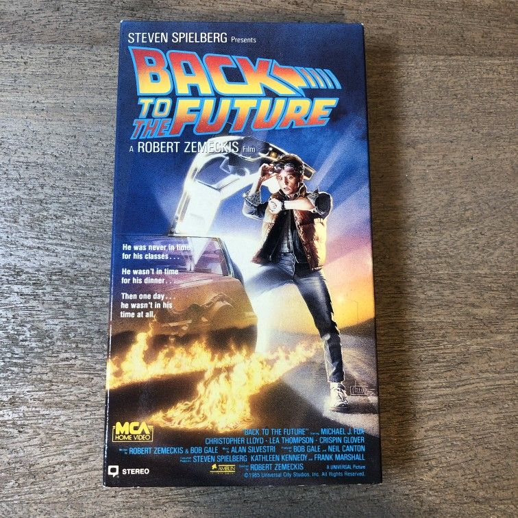 Back to the Future (1985) VHS – MCA Home Video Slipcover