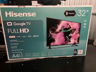 32” Hisense Class A4 series Google Smart TV
