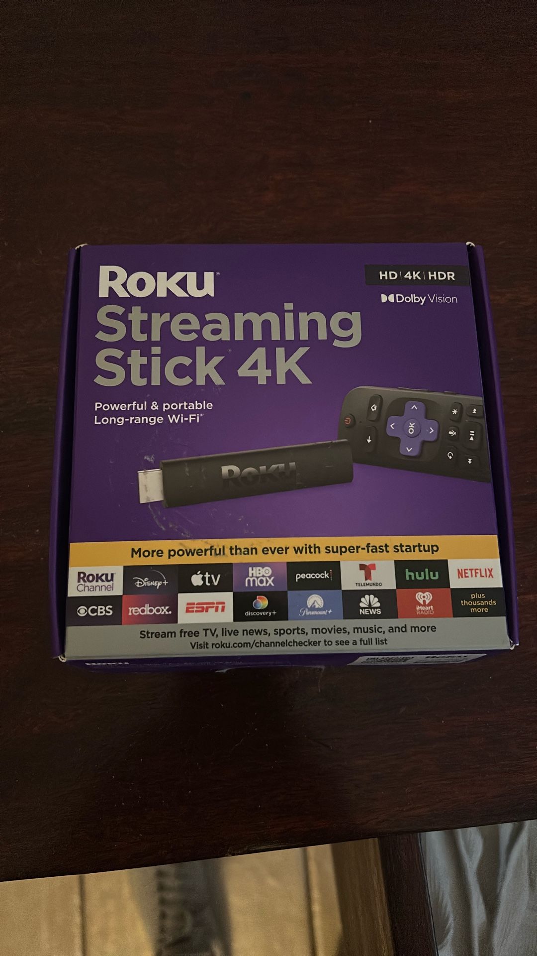 Roku 4k Streaming. Never Used