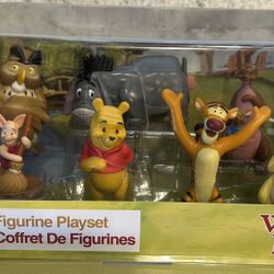 Disney Winnie The Pooh 7 Figure Play Set