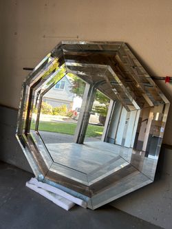 Extra large beveled custom mirror 5’x5’