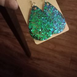 Handmade Resin Tear Drop Earrings 
