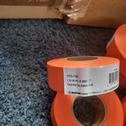 20 Pcs.   Tafeta  Orange   1 3/16× 300 Ft
