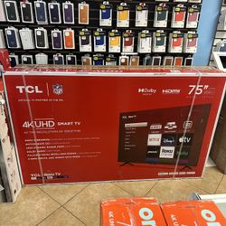TCL 75inch 4K UHD Smart Roku Tv New