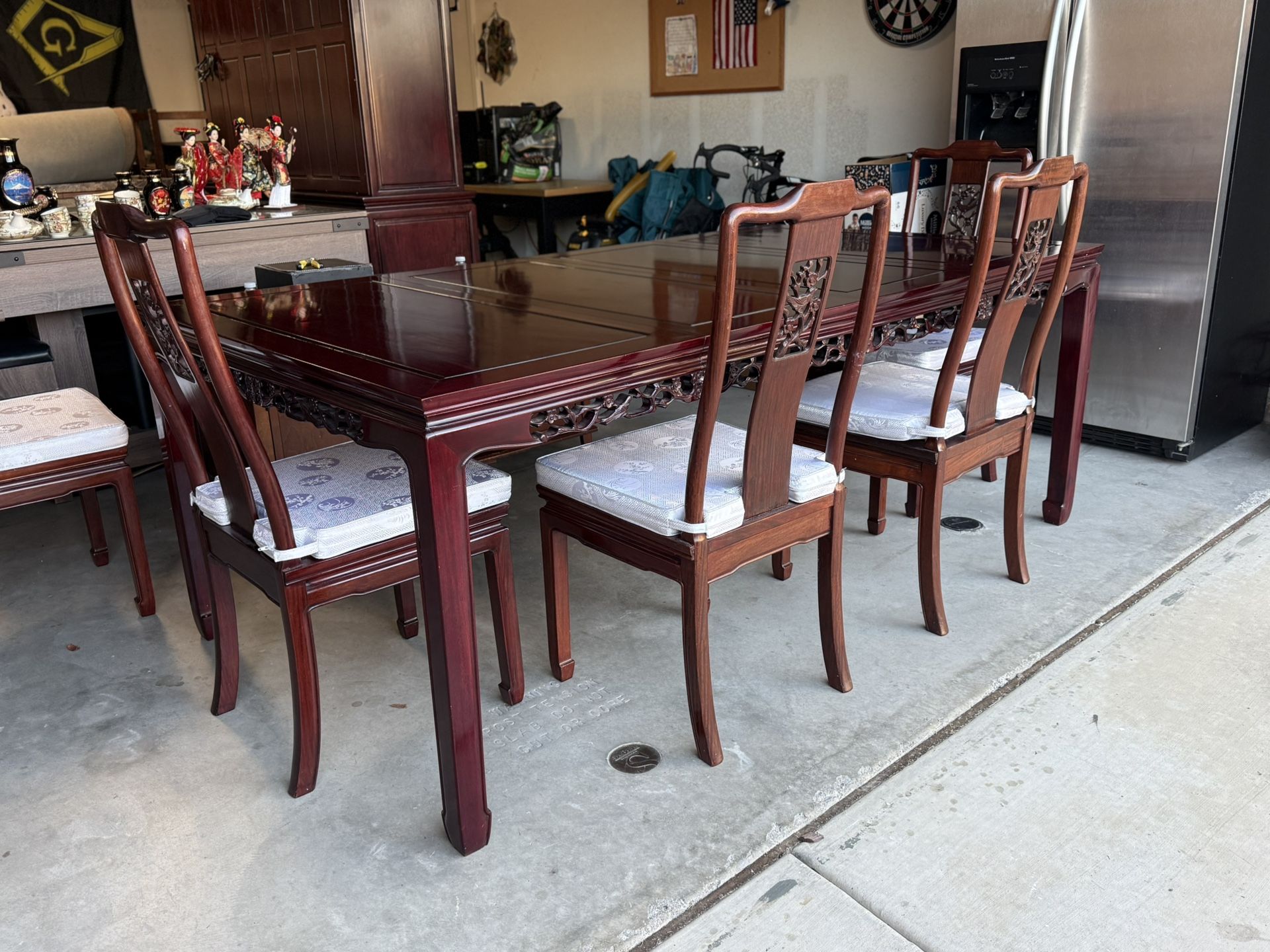 Rosewood Oriental Dining Table