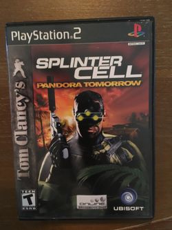 Sony PlayStation ps2 splinter cell pandora tomorrow