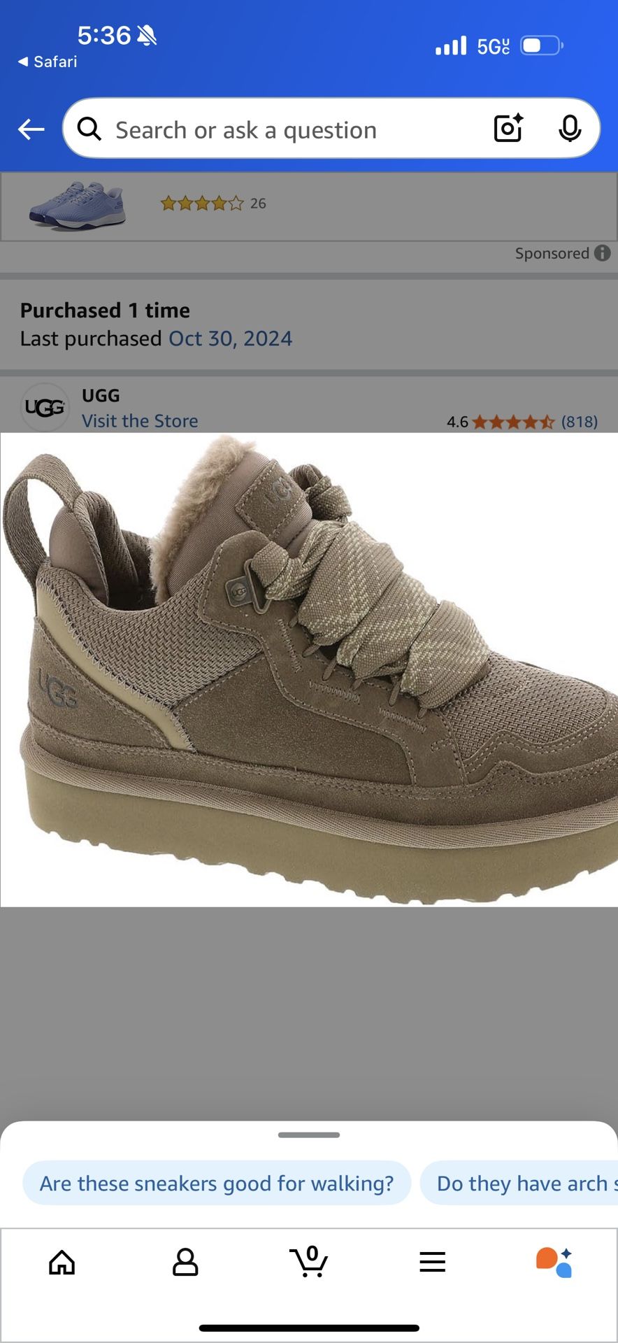 UGG Hickory Size 9 Shoes