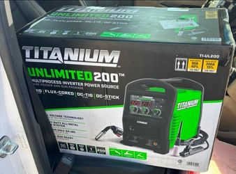 Titanium unlimited 200 welder mig, stick and tig