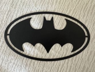Batman metal logo wall decor