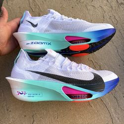 New Nike air Zoom Alphafly next% 3 white black hyper turq concord running shoes men’s 9.5 10.5
