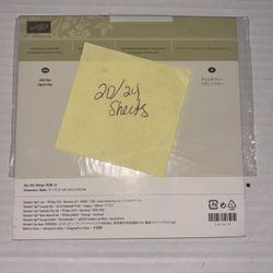 Stampin’ Up! Designer Vellum Pack - Botanical Gardens - Open Pack 20/24 Sheets Excellent Condition
