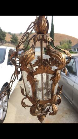 Gold antique lamp