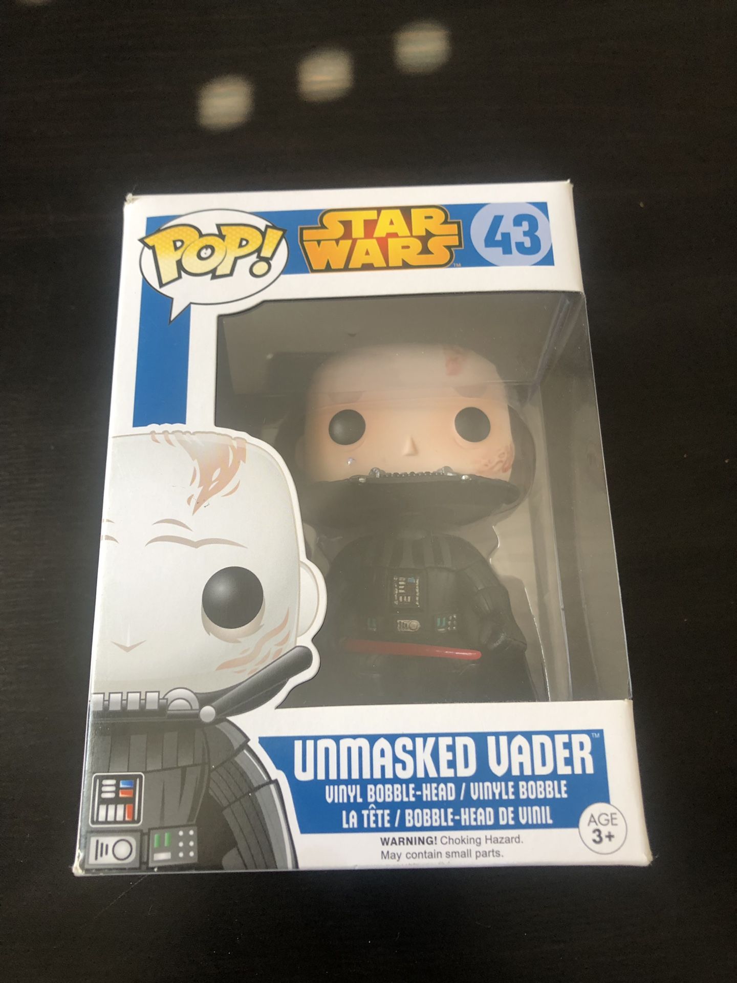 Funko Pop Star Wars Unmasked Vader