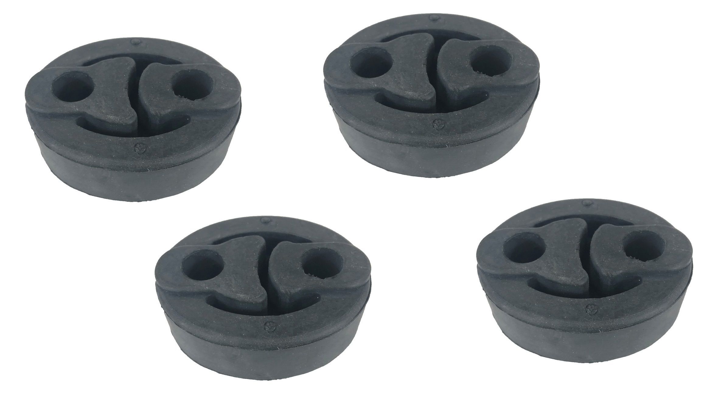 4 pcs Exhaust System Insulator Black Rubber Reduces Vibration Fit Toyota Honda (BH UN RB005 x4