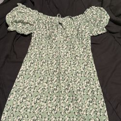 Green Flower Sundress 