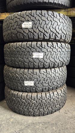 ✅ 4 Used Tires LT37X12.50R17 BF GOODRICH K02 ALL TERRAIN T/A 37X12.5R17 TRUCK JEEP 4X4 PICKUPS 37 12.5 17