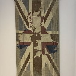 Fine Art Tapestries - 61 x 31 Union Jack Tapestry UK Britain Flag Wall Hanging - Retails for $180