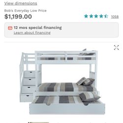 Gray Trundle Bed