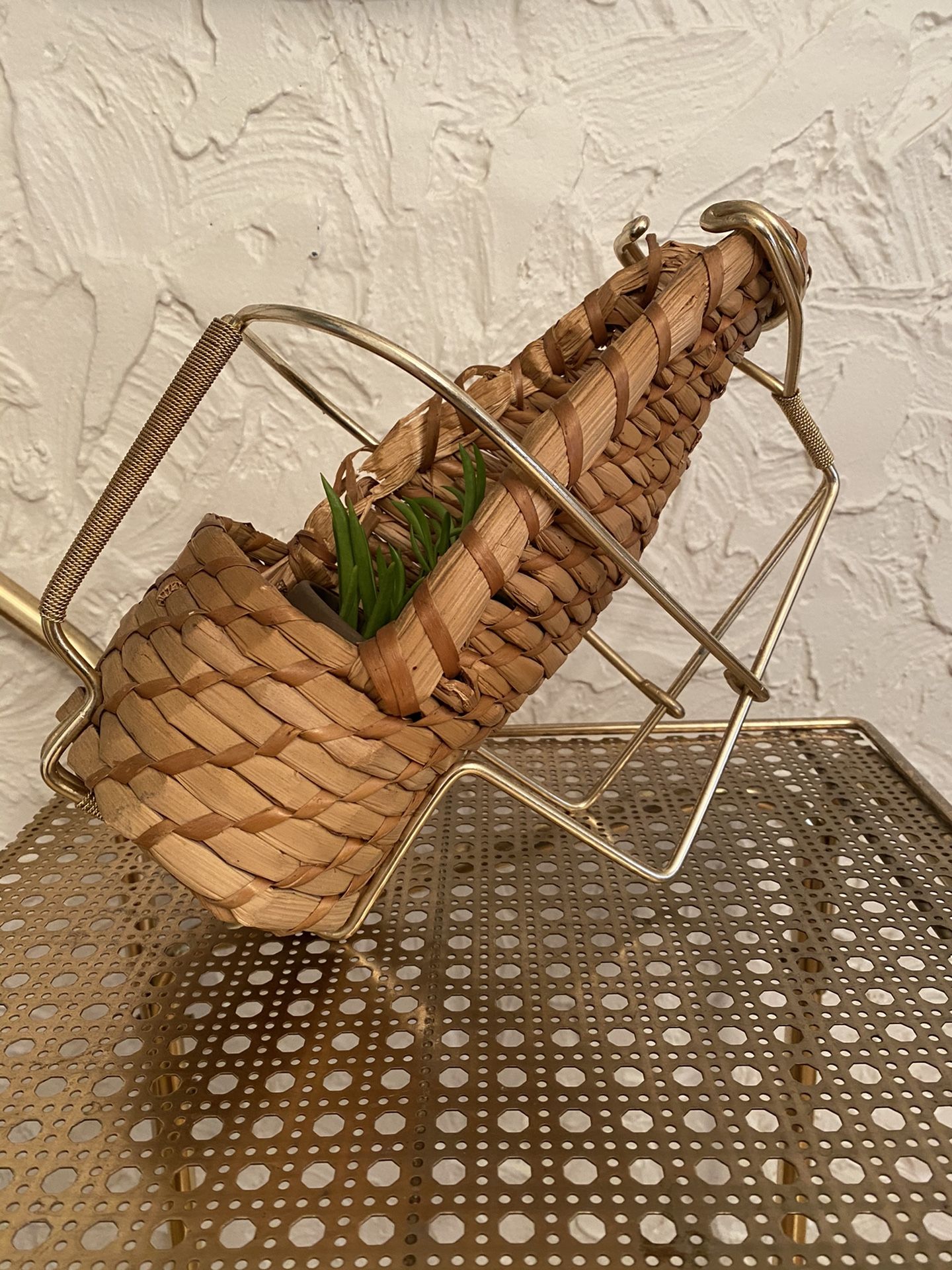 Vintage wicker rattan