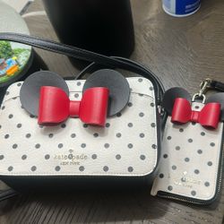 Disney Kate Spade Crossbody Purse / With Card Purse