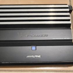 Alpine Mono Subwoofer Amplifier 600 watts Rms works excellent cash only 