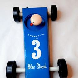 Strombecker's 1950s Eggbert  (RACER) Vintage Toys