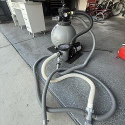 Pool Pump & Sand Filter System – 1 HP Motor – Like New