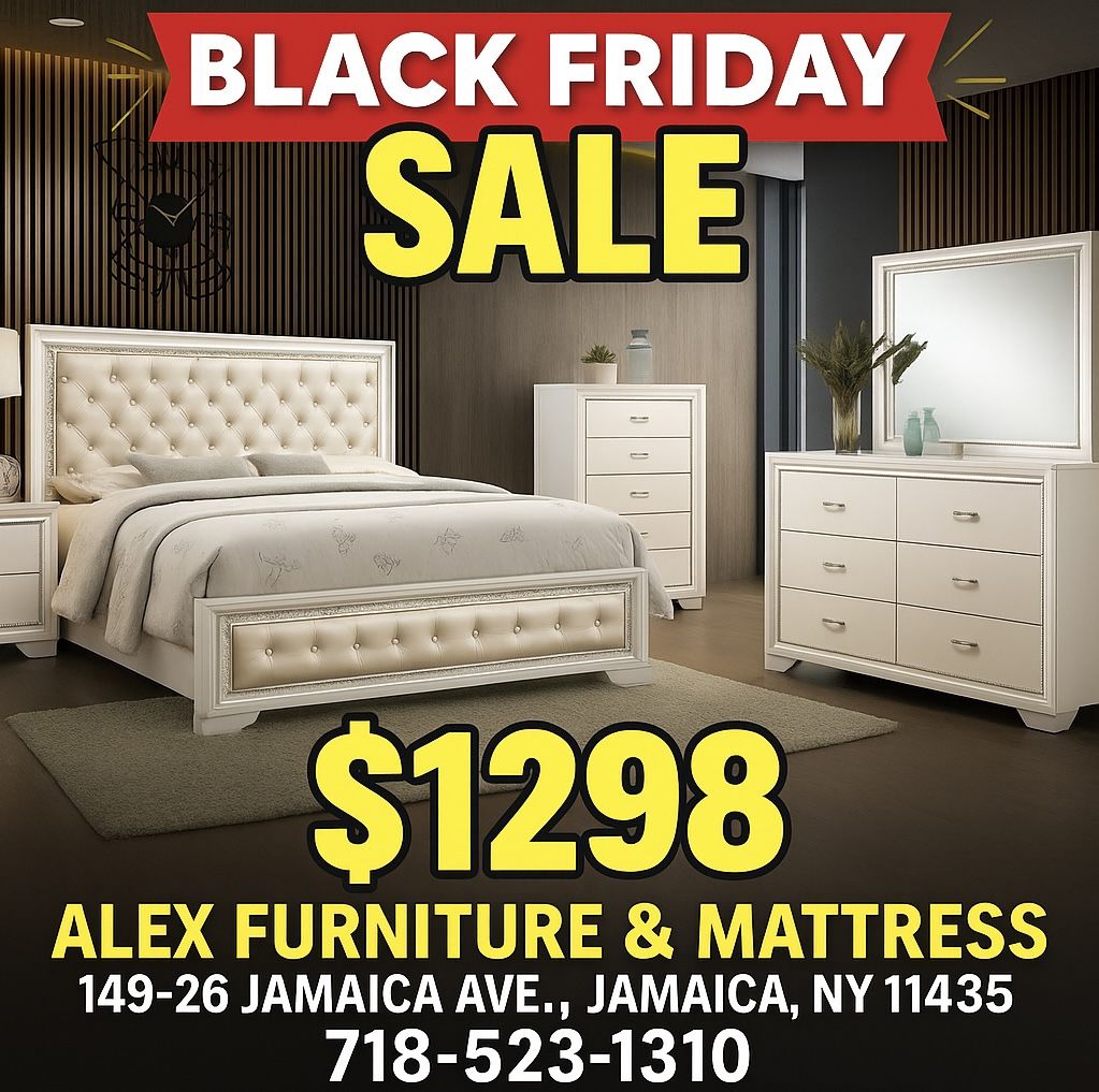 Crazy Black Friday Deal! Elegant 5-Piece Bedroom Set ONLY $1,298!