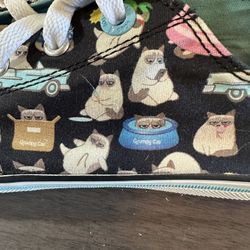 BOBS Grumpy Cat Skechers Sneakers Shoes Gently Used Women's 7.5