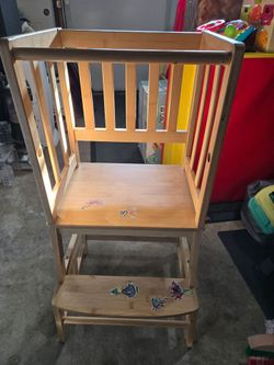 Wooden Toddler Tower