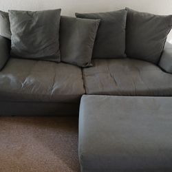 Gray Ashley Furniture Sofa With Ottoman