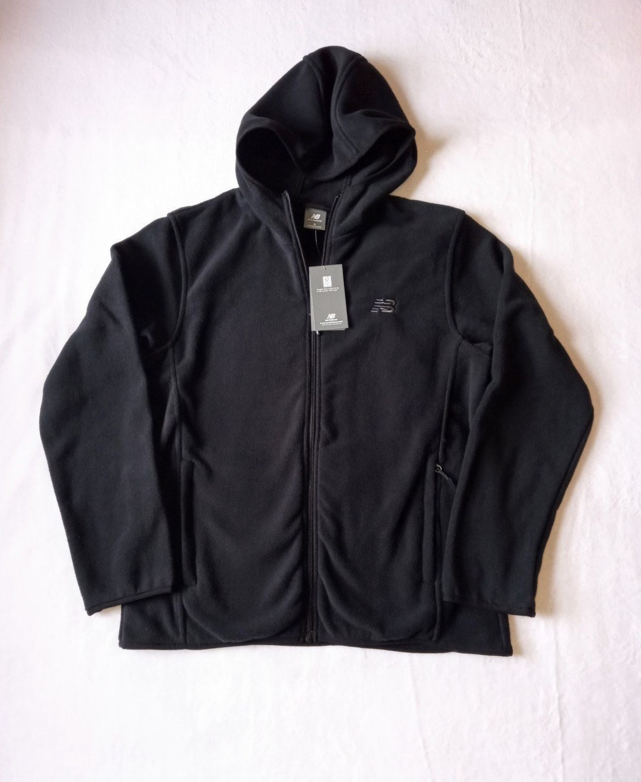 NWT MENS NEW BALANCE HOODED FLEECE JACKET