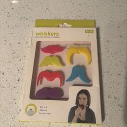 Set Of 6 Silicone Drink Markers 