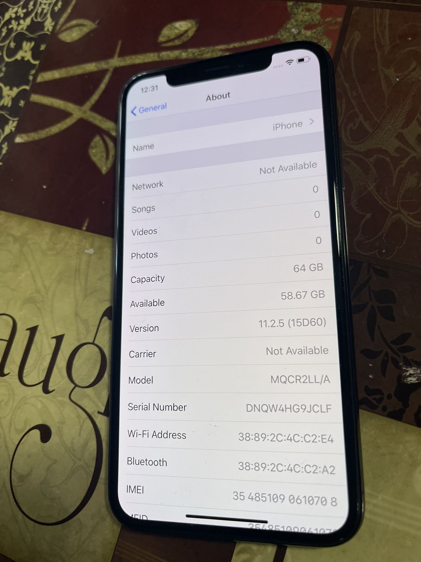 APPLE IPHONE X UNLOCKED 64GB