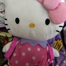 Hello Kitty Plush Backpack 