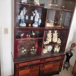 Allwood antique Asian curio cabinet