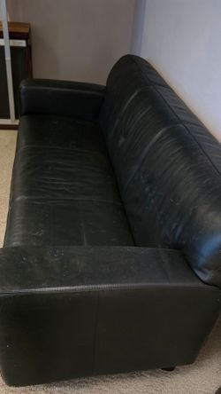 Black Leather Couch