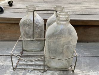 Vintage glass bottles