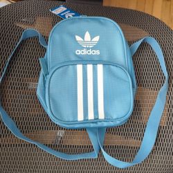 New Adidas Light Blue Backpack 